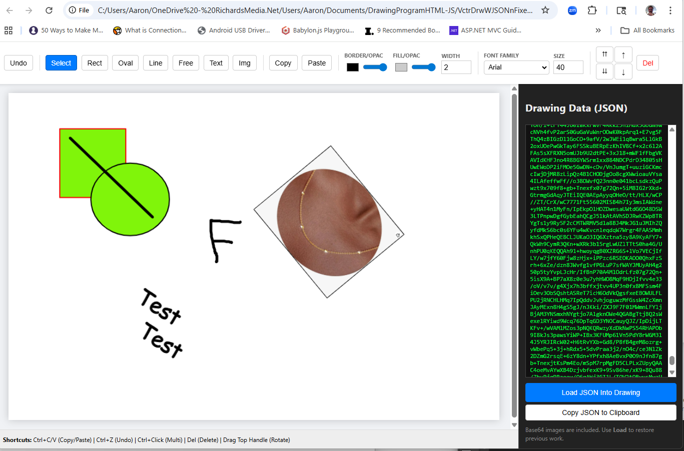 Thumbnail of Web-Based Vector Drawing Program. Created in Hours Instead of Days!